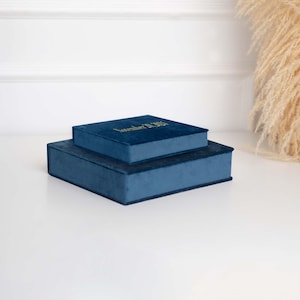 Handcrafted Luxurious Memory Box – Customizable Premium Fabric, Perfect for Photos, Gifts & Vertical S-Size Guest Books