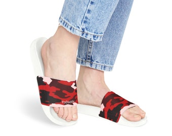 Women's PU Slide Sandals camo gift