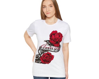 Tshirt rose Unisex Jersey Short Sleeve T-shirt