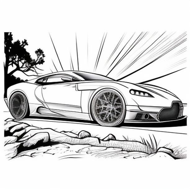 About 100 Car Coloring Pages for Kids - Etsy