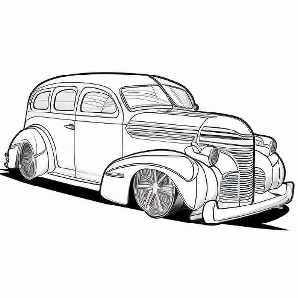 About 100 Car Coloring Pages for Kids - Etsy