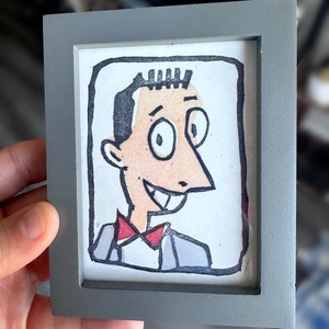 Pee Wee Herman Handmade Print with Colors