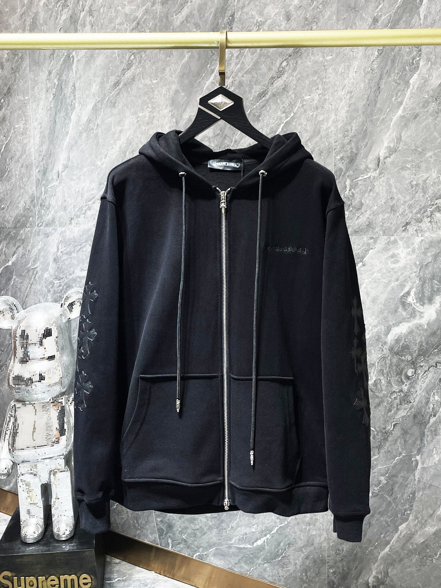 Best black shop zip up hoodie