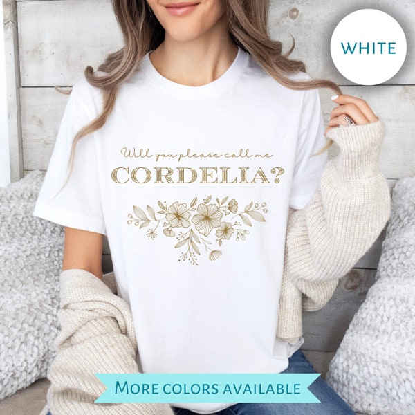 Will You Please Call Me Cordelia Shirt, Anne of Green Gables Tee, Book Lover Gift Women, Lucy Maud Montgomery, Prince Edward Island Souvenir