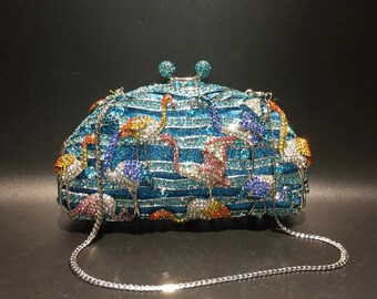 Sparkling Crystal Stone Evening Bag