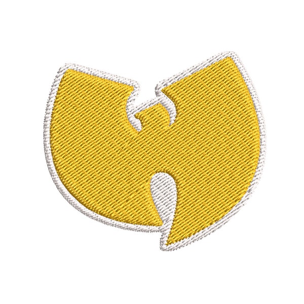 Wu-tang Custom Embroidered Patch Shaolin logo 2.5in; Choose Iron-on, Vel-cro (J-hook) or Keyring (Jet-tag)