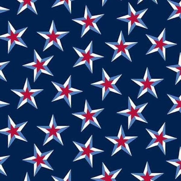 Stars and Stripes Quilt Fabric by Andover Fabrics : A-563-B