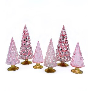 Glass Tree Set - Rose Pink (6 pcs)