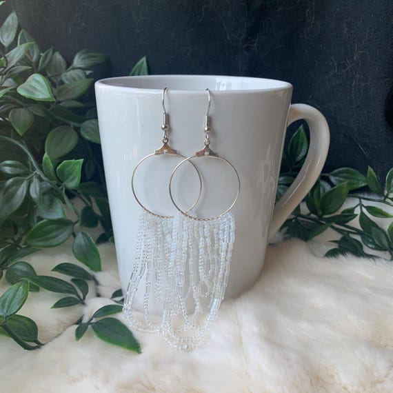 Métis Beaded Earrings - "Wedding Rings"