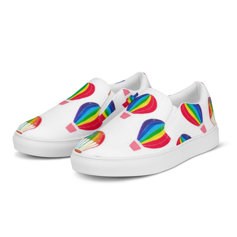Hot Air Balloon Slipon Sneakers, Balloon Shoes, Ballooning Sneakers, Crew Shoes, Slipon Balloons, Pilot Sneakers MLCreates