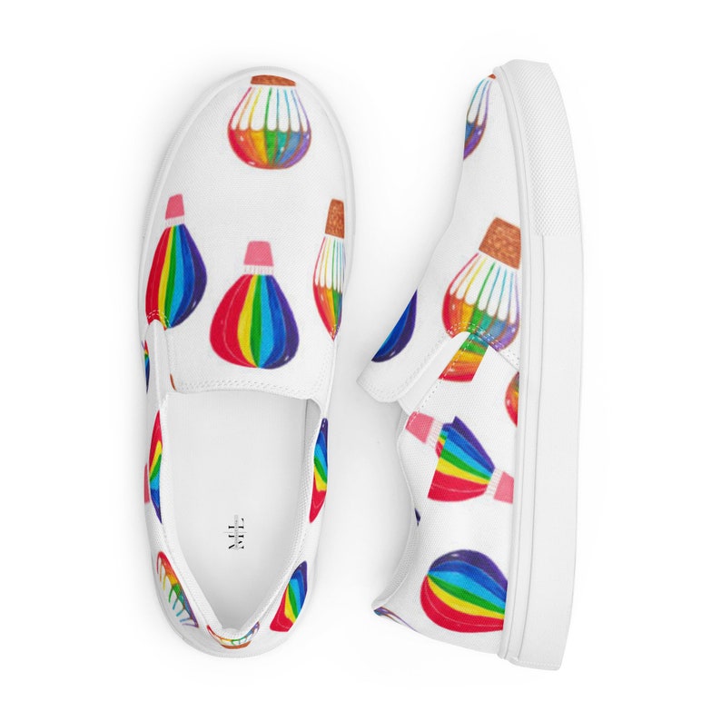 Hot Air Balloon Slipon Sneakers, Balloon Shoes, Ballooning Sneakers, Crew Shoes, Slipon Balloons, Pilot Sneakers MLCreates
