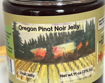 A fruit-forward and juicy jelly captures the soul of the Willamette Valley Pinot Noir wines