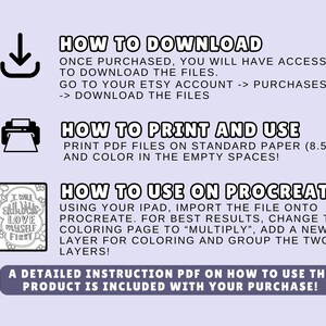 Puede incluir: Una gu&iacute;a de descarga digital para una p&aacute;gina de colorear imprimible con el texto "Siempre me amar&eacute; a m&iacute; mismo primero". La gu&iacute;a incluye instrucciones sobre c&oacute;mo descargar, imprimir y usar la p&aacute;gina para colorear en Procreate.