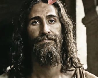 Courtyard Light – Shroud of Turin Inspired Jesus Poster