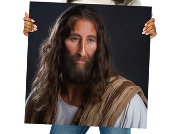 Göttliche Portraits: Kundenspezifisches Digitales Jesus Art Erlebnis + Druck zur Verfügung gestellt
