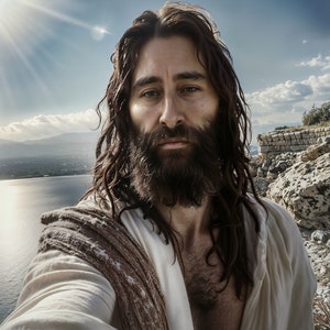Jesus by the Sea: Shroud of Turin Inspired