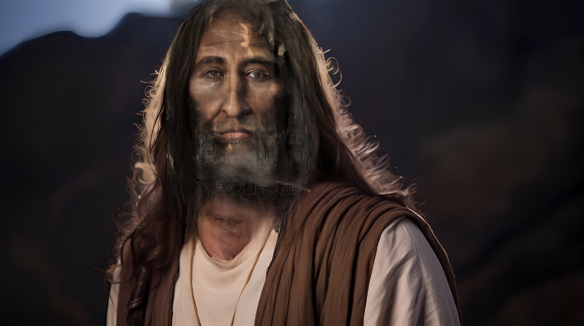 Divine fusion 4 shroud of turin face superimposed on jesus authentic
