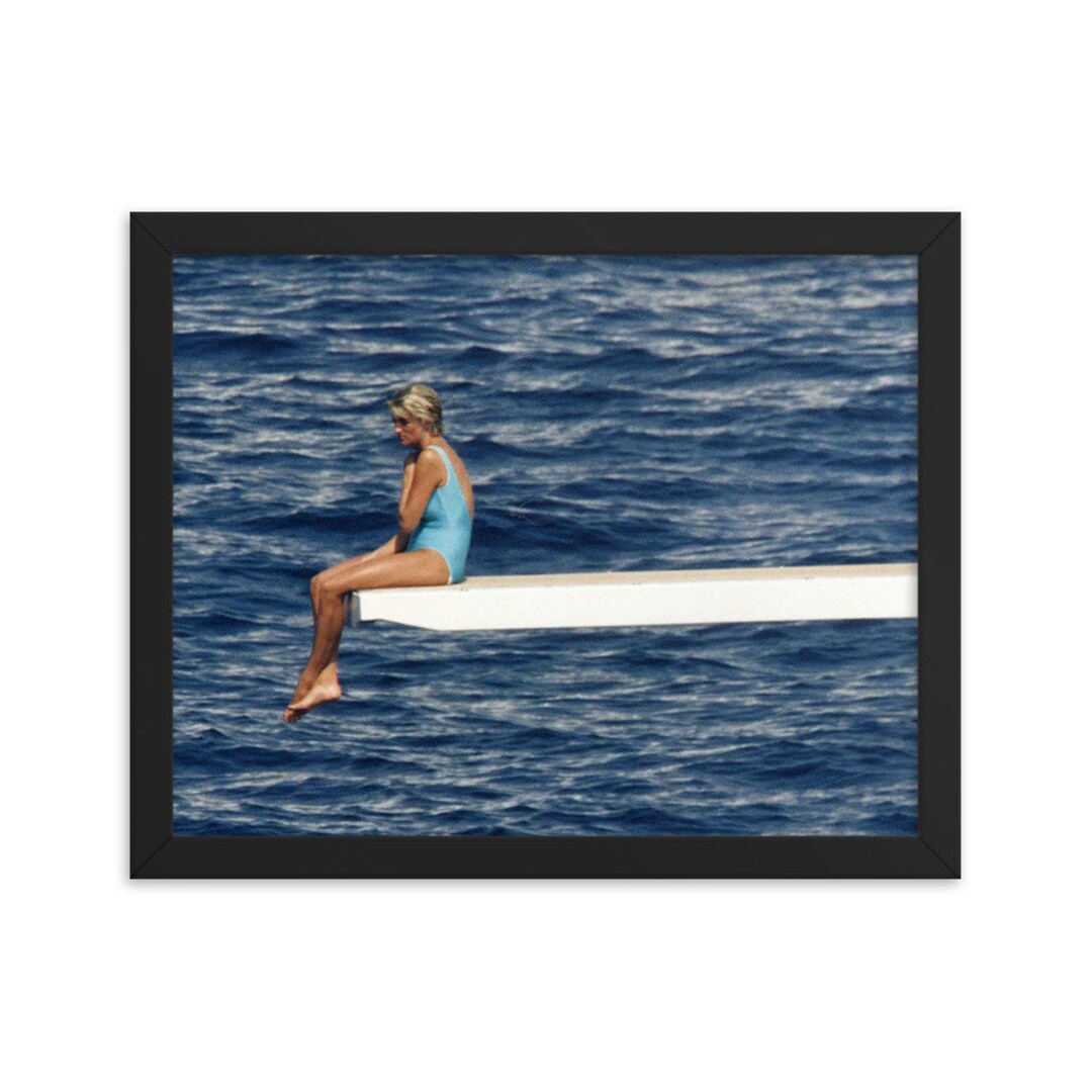 Princess Diana Diving Board Framed Poster Etsy