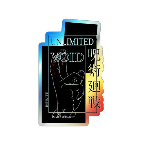 Holographic Void Diecut Sticker Etsy