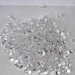 Transparent / Translucent  Jelly Rhinestones 1000pcs - 5MM, 4MM and 3MM sizes- Non-Hotfix flatback Resin AB - SS20, SS16, SS12