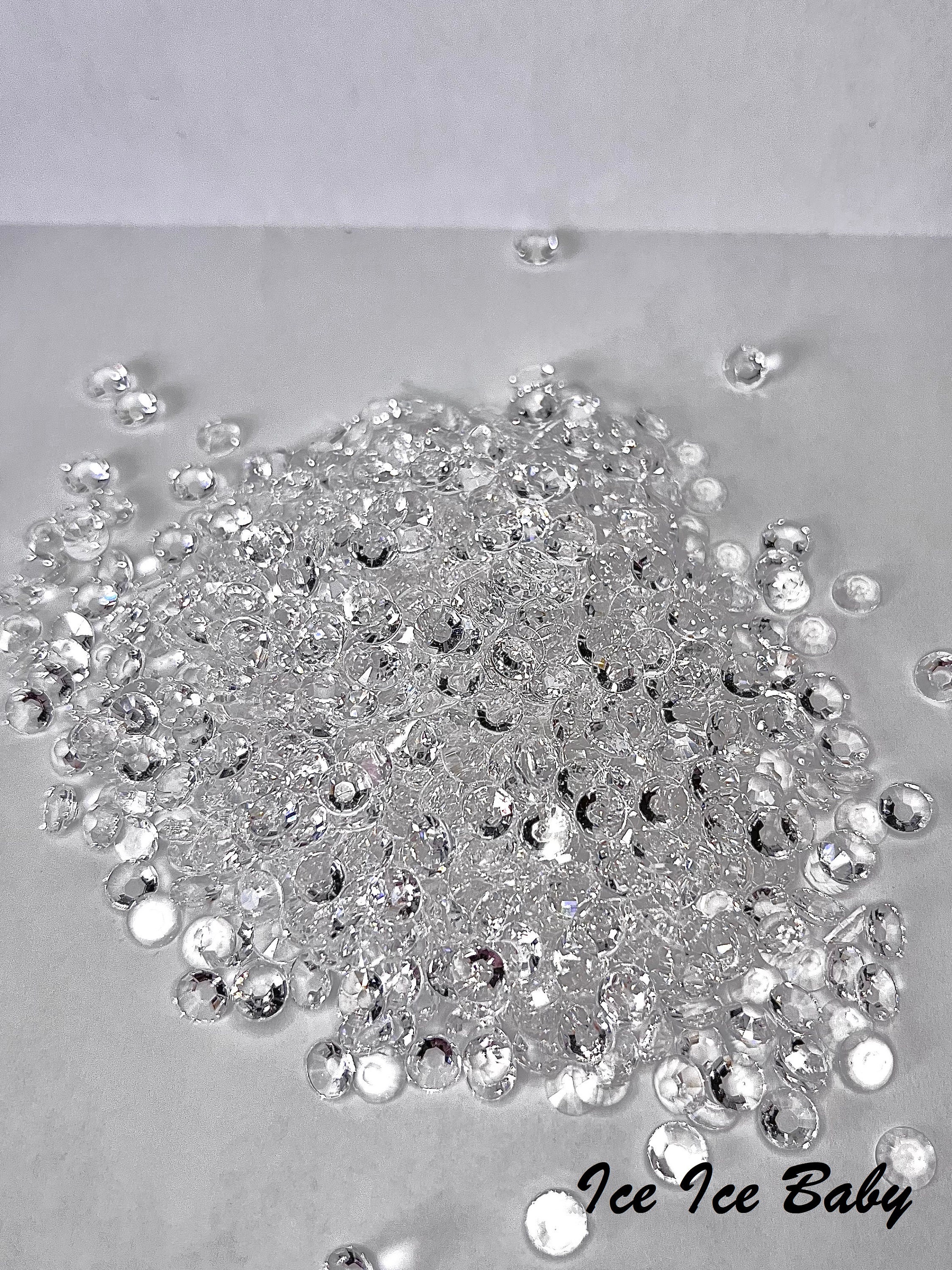 10 Grams Multi-size White AB Jelly Rhinestones, Iridescent Flat Backed  Resin Faceted Cabs 3mm 4mm 5mm 6mm OT17 