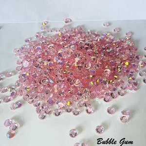 Transparent / Translucent  Jelly Rhinestones 1000pcs - 5MM and 4MM sizes- Non-Hotfix flatback Resin AB - SS20, and SS16