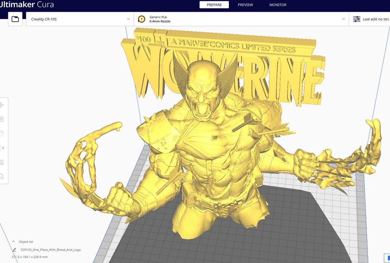 WOLVERINE BUST STL File - Etsy