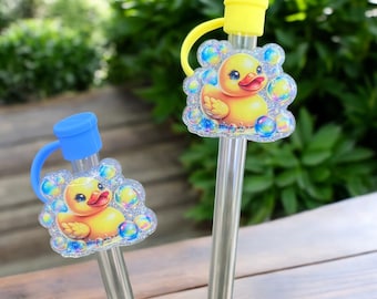Rubber Duck Straw Topper 10mm