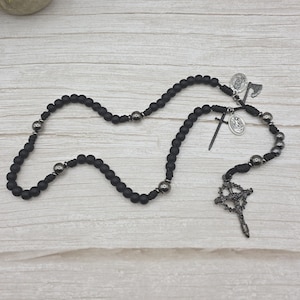 St Joseph & St Michael Catholic Rosary “Black-Out” Edition