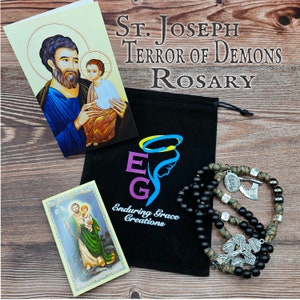 Saint Joseph Terror of demons Catholic Rosary