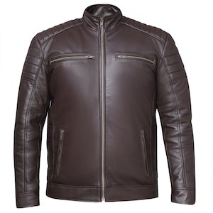 100% Real Hand Made Genuine Lamb/Sheep Skin Leather, Motor Bike Jacket