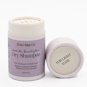 Organic Volumizing Dry Shampoo| Non-Aerosol | Non-Toxic | Powder | Eco-Friendly | Light, Medium and Dark Shades| Dirty Hair |Hair | Gift