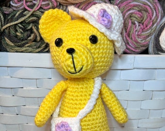 Mothers Day Gift, Gift for Mom, Crochet Teddy Bear, Mothers Day Teddy Bear, Gift for Grandmother, First Mothers Day Gift, Teddy Bear Plush