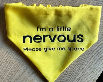 Nervous Dog Scrunchie Bandana