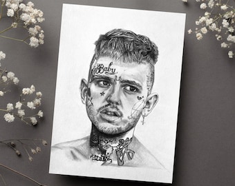 Lil Peep Drawing - Etsy