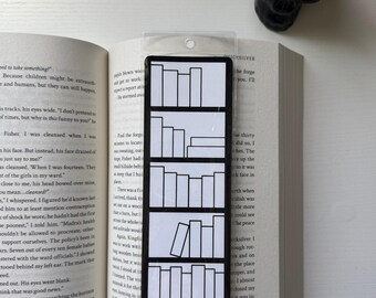 Bookshelf Tracker Bookmark: Reading Tracker with Clear Sleeve