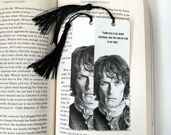 Set of 2 Jamie Fraser Bookmarks, Outlander Bookmarks, Book Lover Gift, Jamie Fraser Art, Outlander Art, Jamie Fraser Drawing, Book Accessory