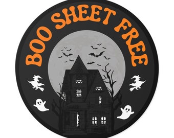 Boo Sheet Free Halloween Ghost Sticker