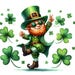 St. Patricks Day Dancing Leprechaun PNG Digital File - Etsy