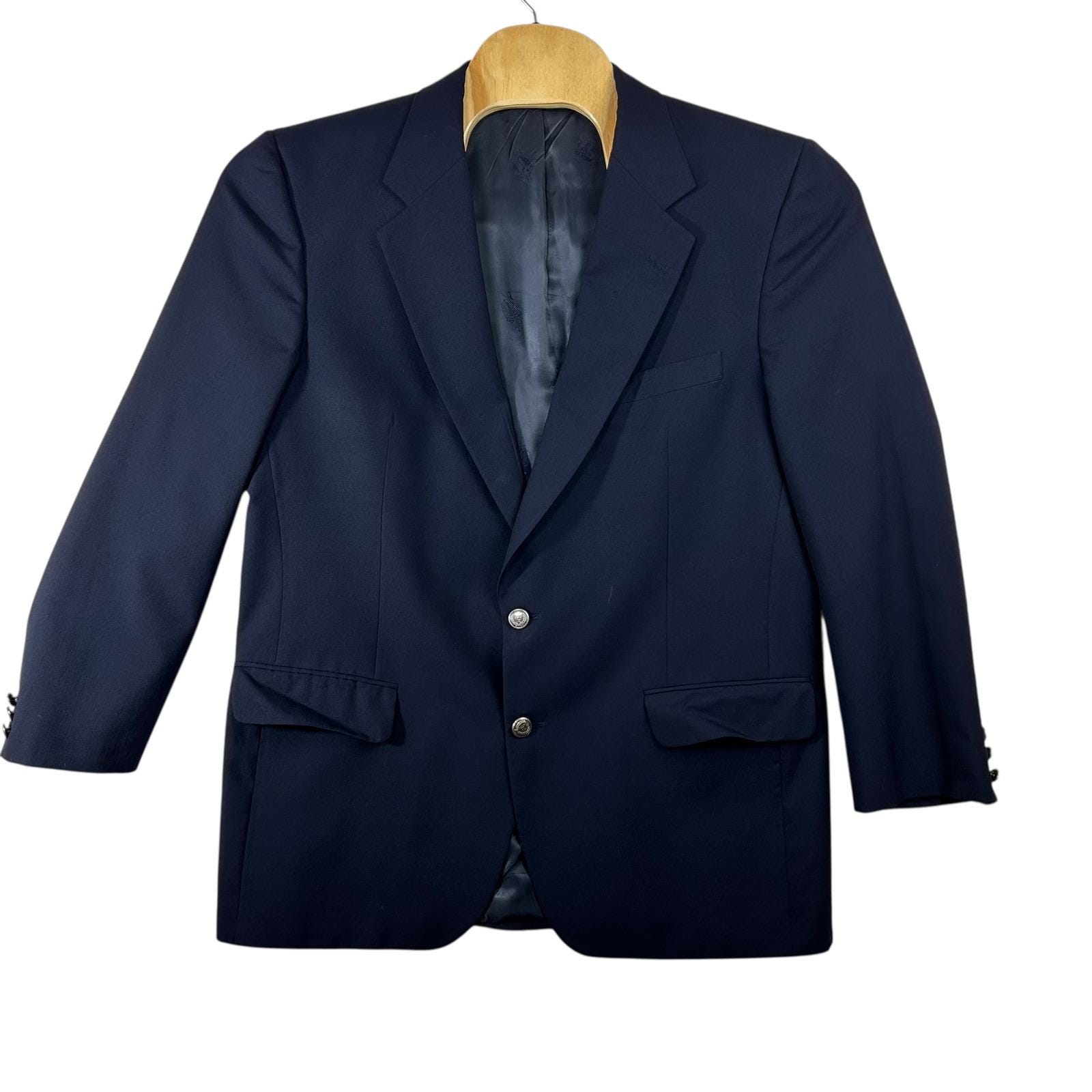 Navy Burberry Blazer - Etsy