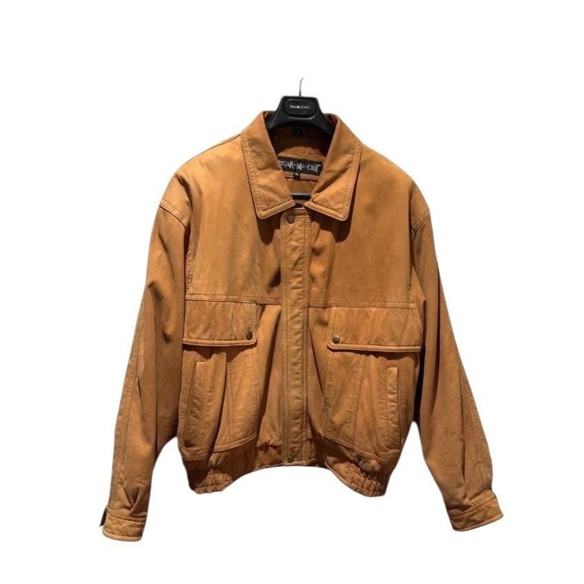 Vtg 80's Leather Jacket Mens - Etsy