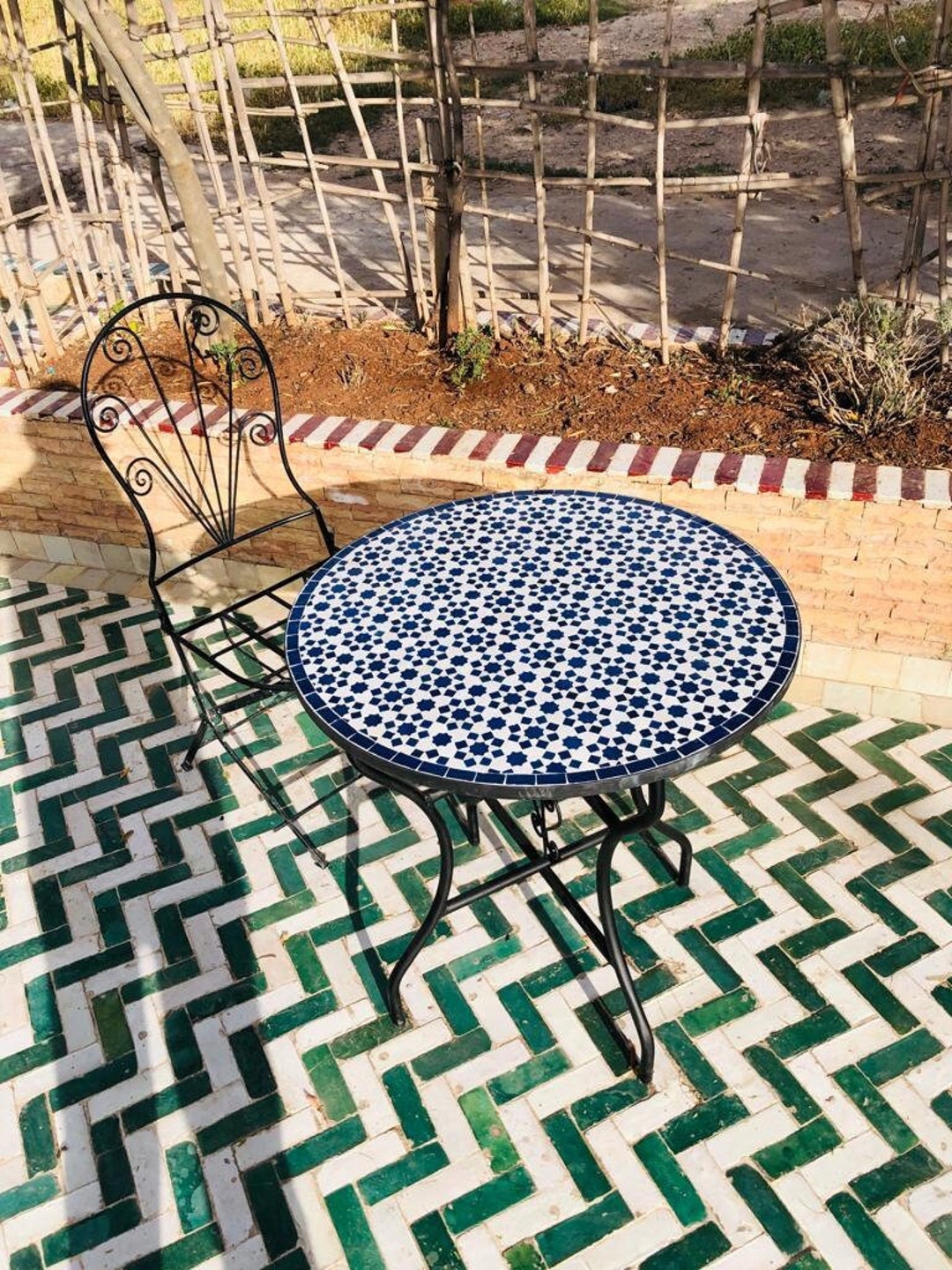 Mosaic Tile Table Mosaic Table Mosaic Kitchen Table Etsy