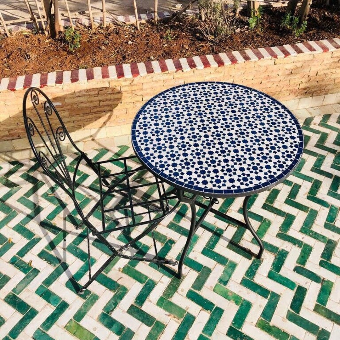 Mosaic Tile Table / Mosaic Art Table / Mosaic Kitchen Table / Etsy