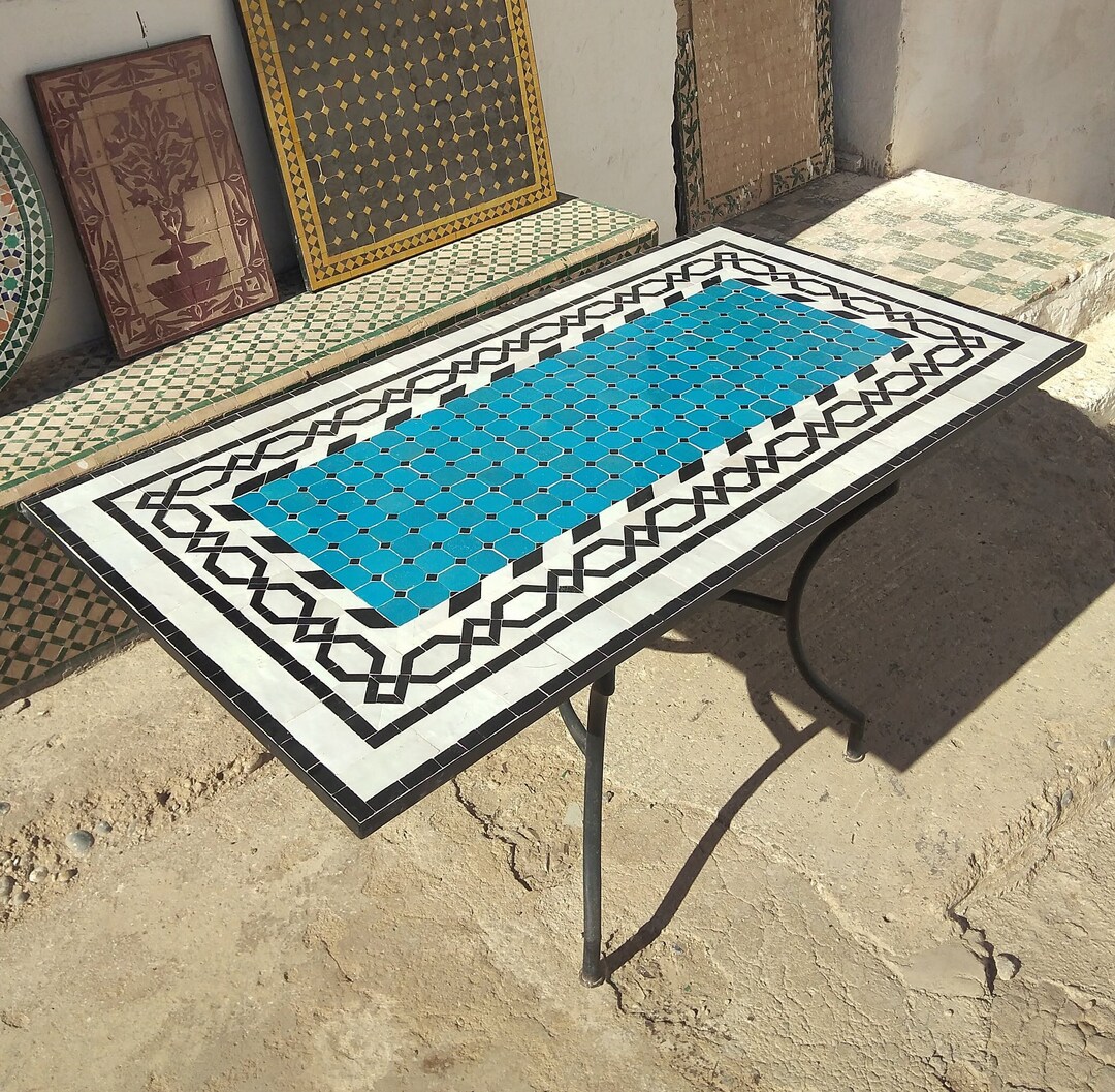 Handmade Mosaic Table / Outdoor Mosaic Table / Outdoorindoor Etsy