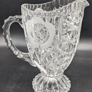 Vintage Cut Glass Pitcher