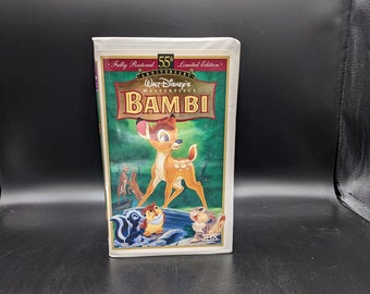 Walt Disney's Bambi 55th Anniversary Limited Edition VHS Fully Restored 1997 #9505