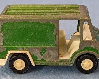 Vintage Tootsie Toy Panel Truck - Green Wild Wagon from 1970