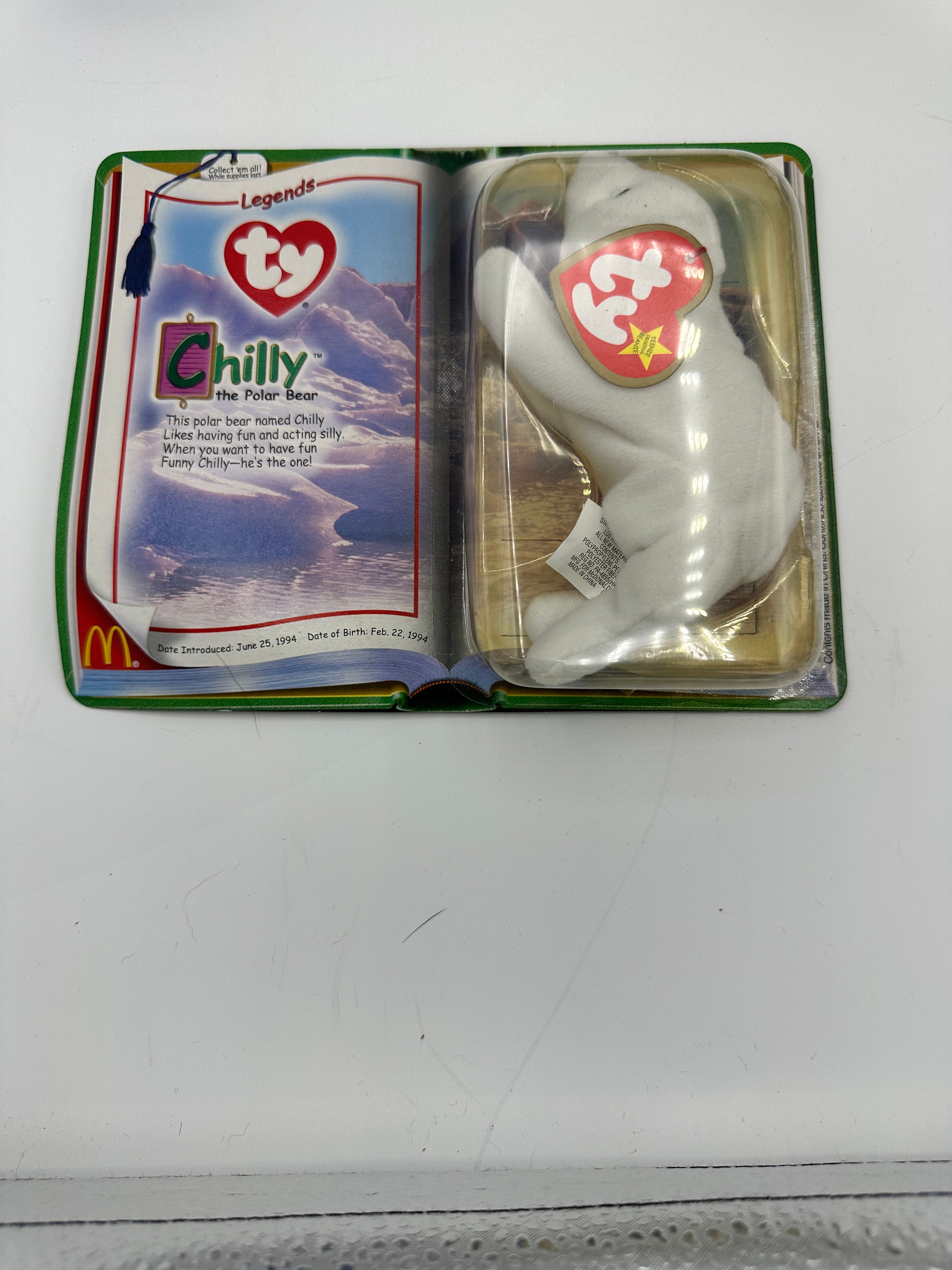 Rare Mcdonald's Teenie Beanie Babies Legends Set Peanut, Chilly ...