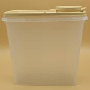 Recipiente Tupperware para Cereais: Vintage Sheer (Tampa Dourada)
