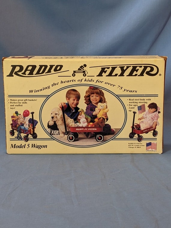 New in Box Radio Flyer Model 5 Wagon Real Steel Body With Working Steering Etsy